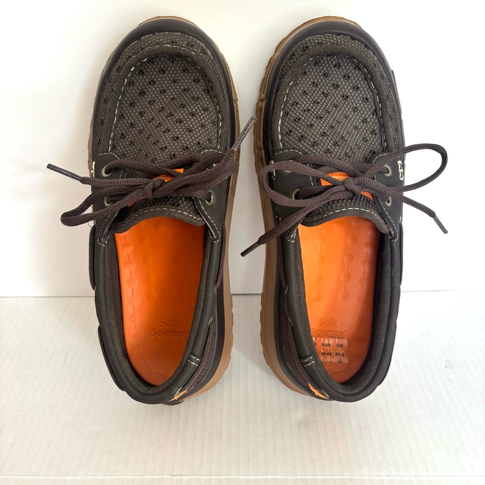SoftScience The Fin 2.0 Men's Fishing Boating Shoes Brown Tan Lightweight Size 7 - Picture 3 of 13